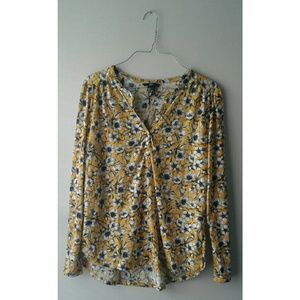 H&M | Floral Jersey Top